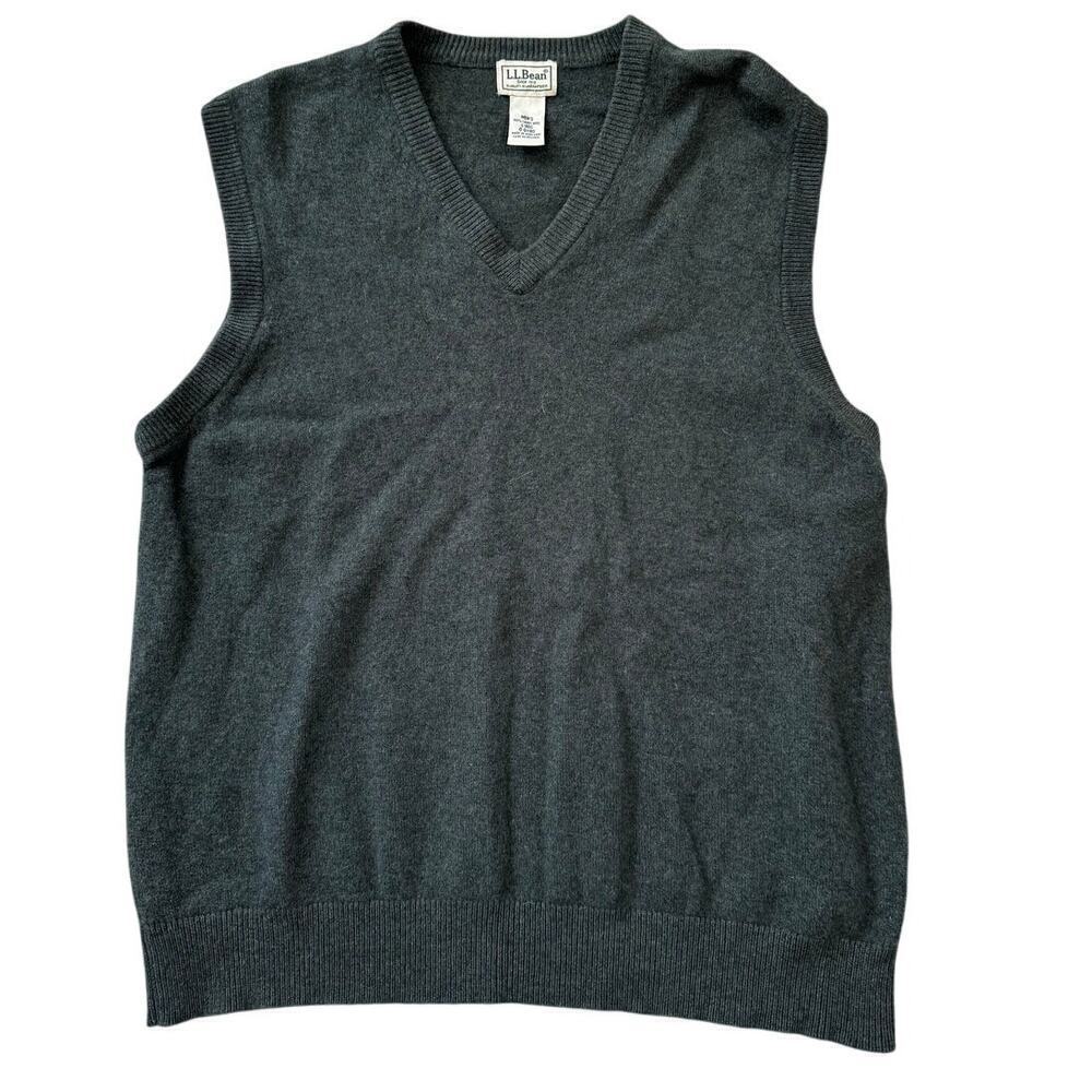 L.L. Bean 100% Lambswool Sweater Vest,  Size Large